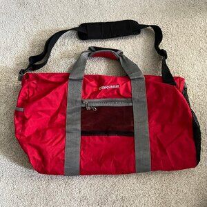 Caribee Large Red and Grey Duffel Bag